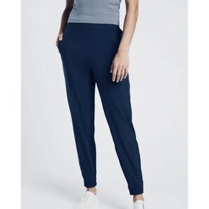 Athleta Brooklyn Jogger Navy Blue Pants Size 6  Travel Lightweight Hike NWOT